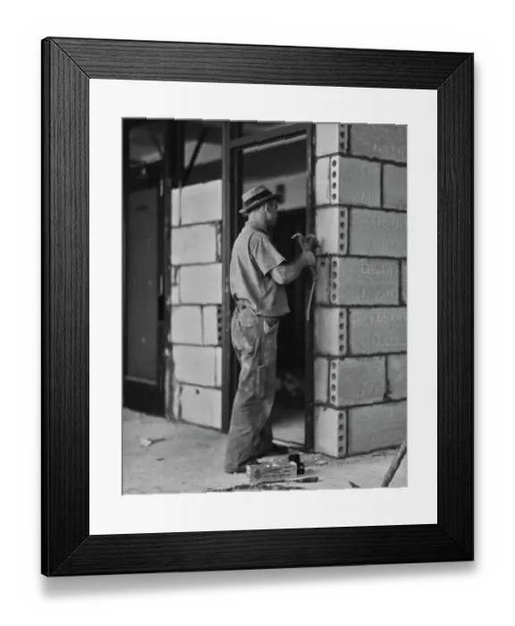 Framed Print : Construction Worker