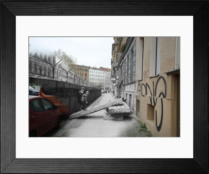 Framed Print : 30 Years Since The Fall Of The Berlin Wall: Then And Now Framed Print : 30 Years Since The Fall Of The Berlin Wall: Then And Now