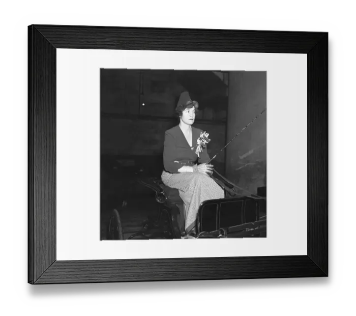 Framed Print : Boston Sportswoman Who is Competing at National Horseshow