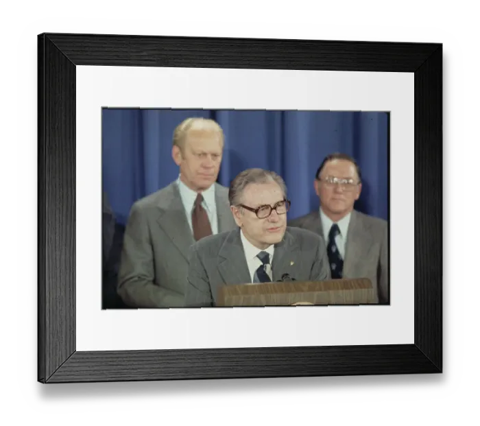 Framed Print : Nelson Rockefeller Speaking Framed Print : Nelson Rockefeller Speaking