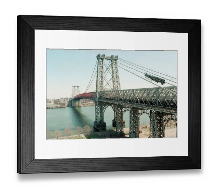 Framed Print : Williamsburg Bridge Framed Print : Williamsburg Bridge