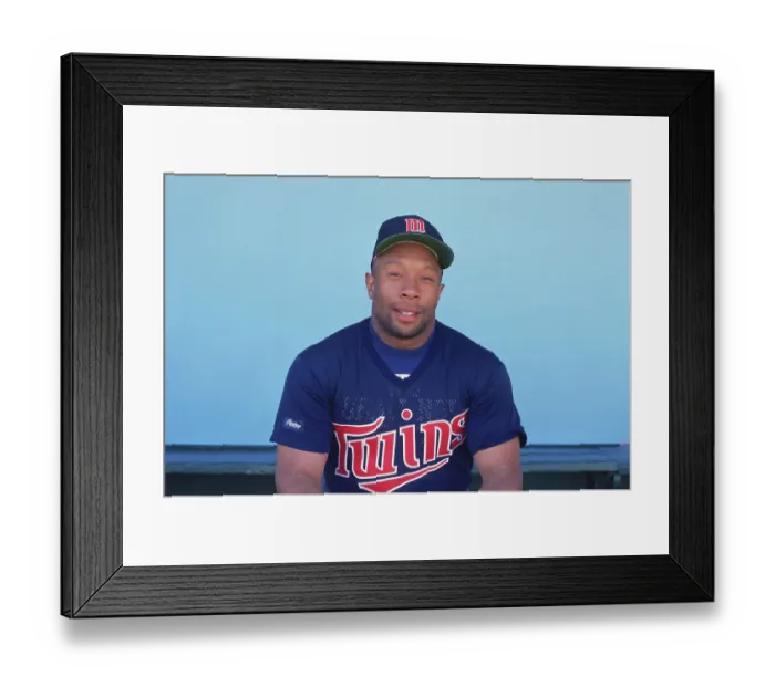 Framed Print : Portrait of Kirby Puckett Framed Print : Portrait of Kirby Puckett