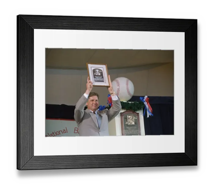 Framed Print : Tom Seaver Inducted Into the Baseball Hall of Fame Framed Print : Tom Seaver Inducted Into the Baseball Hall of Fame