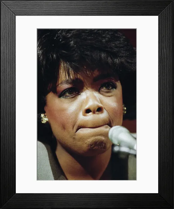 Framed Print : Oprah Winfrey Testifying at Senate Hearing Framed Print : Oprah Winfrey Testifying at Senate Hearing