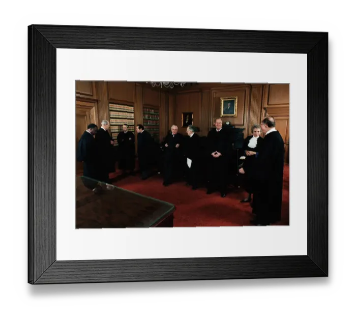 Framed Print : All Nine Supreme Court Justices in Room Framed Print : All Nine Supreme Court Justices in Room