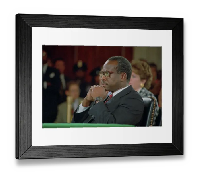 Framed Print : Portrait of Clarence Thomas Framed Print : Portrait of Clarence Thomas