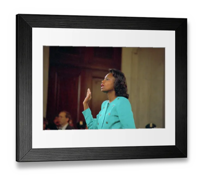 Framed Print : Lawyer Anita Hill Before Testifying at Senate Judiciary Hearing Framed Print : Lawyer Anita Hill Before Testifying at Senate Judiciary Hearing