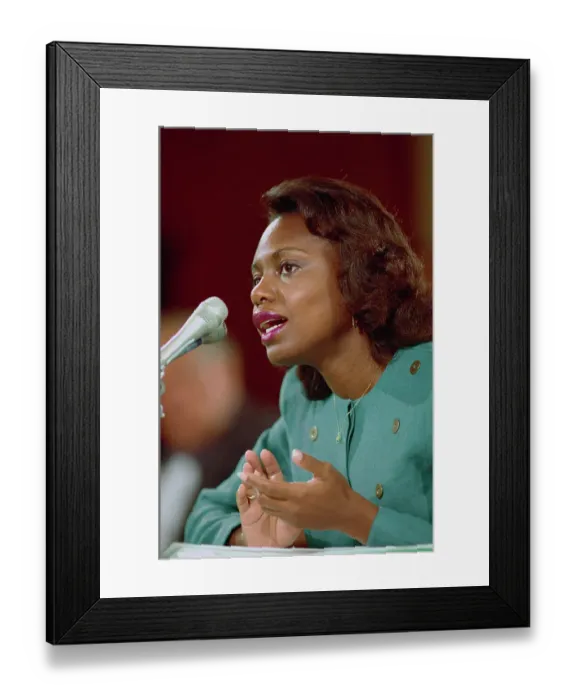 Framed Print : Anita Hill Testifying Before Senate Judiciary Committee Framed Print : Anita Hill Testifying Before Senate Judiciary Committee