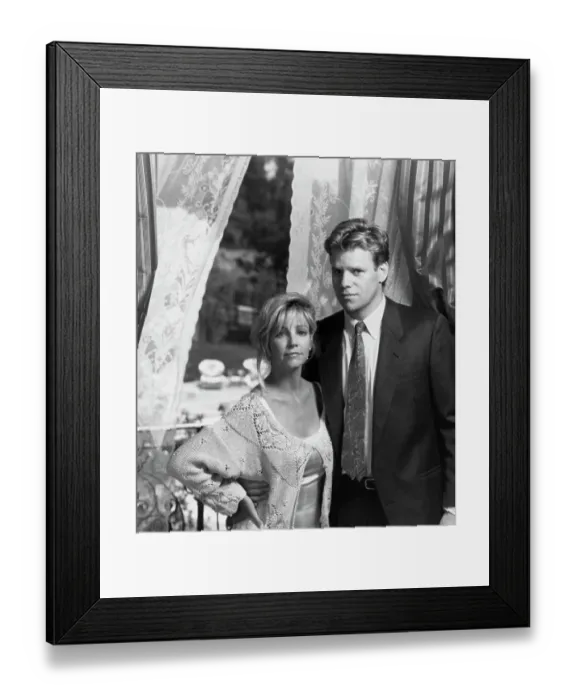 Framed Print : Portrait of Heather Locklear and Al Corley Framed Print : Portrait of Heather Locklear and Al Corley