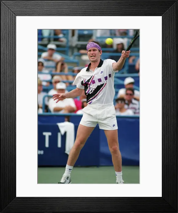 Framed Print : John McEnroe Tennis Action Framed Print : John McEnroe Tennis Action