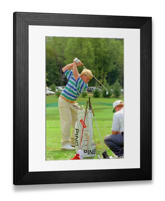 Framed Print : John Daly Practicing His Drive Framed Print : John Daly Practicing His Drive