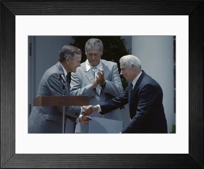 Framed Print : Bush Shakes Dimaggio'S Hand;Ted Williams Framed Print : Bush Shakes Dimaggio'S Hand;Ted Williams