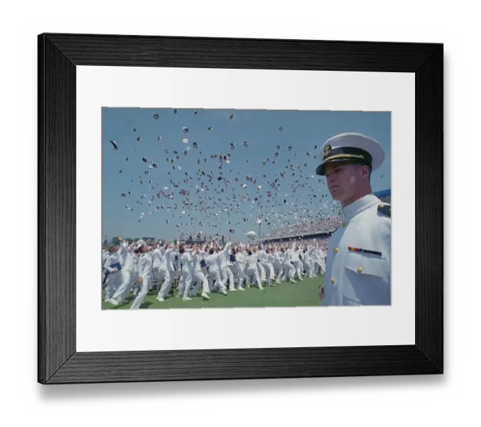 Framed Print : United States Naval Academy Class Graduating Framed Print : United States Naval Academy Class Graduating