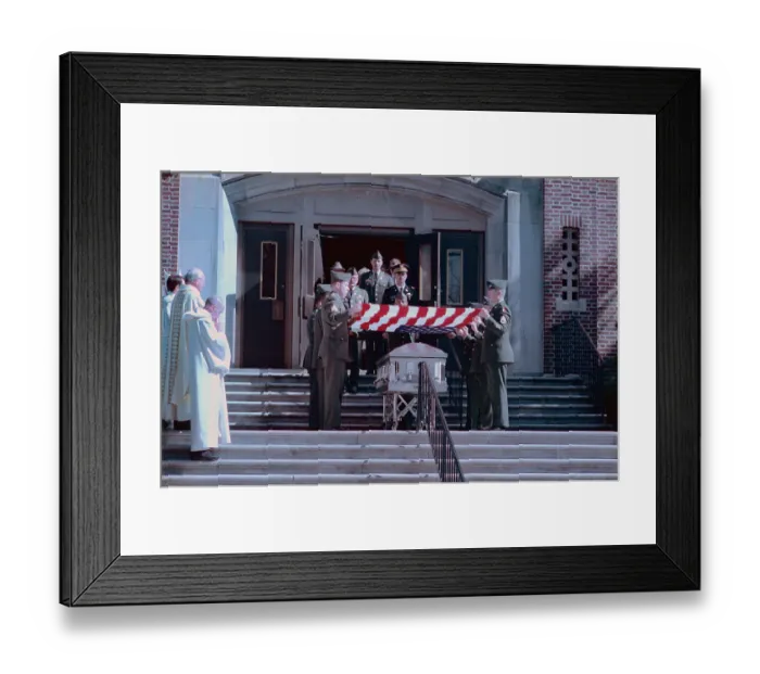 Framed Print : Honor Guard Covering Coffin with American Flag Framed Print : Honor Guard Covering Coffin with American Flag