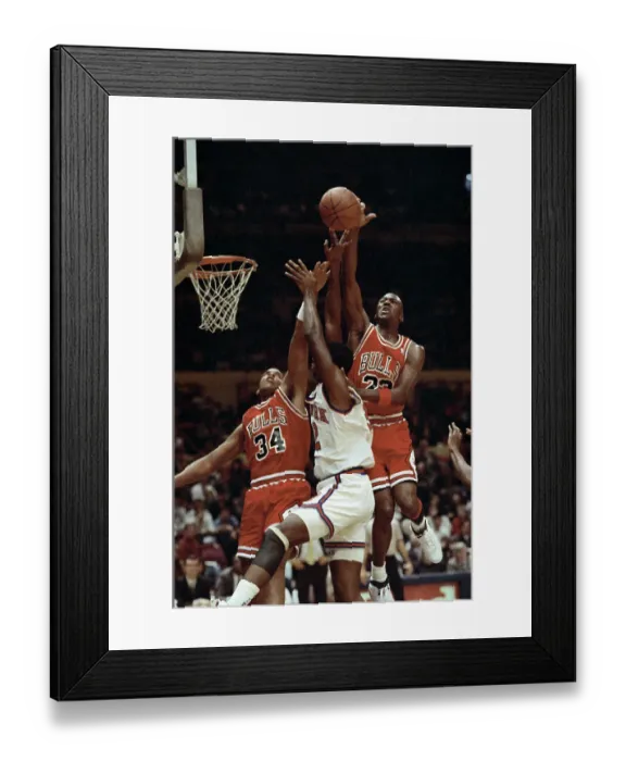 Framed Print : Michael Jordan Playing Defense Framed Print : Michael Jordan Playing Defense