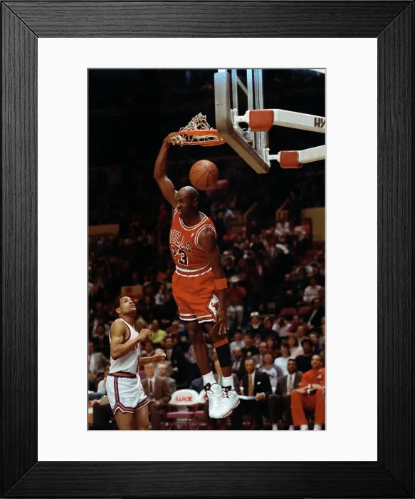 Framed Print : Michael Jordan Slam Dunking Framed Print : Michael Jordan Slam Dunking