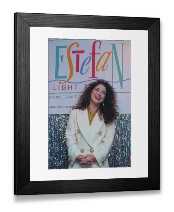 Framed Print : Gloria Estefan During Press Conference Framed Print : Gloria Estefan During Press Conference