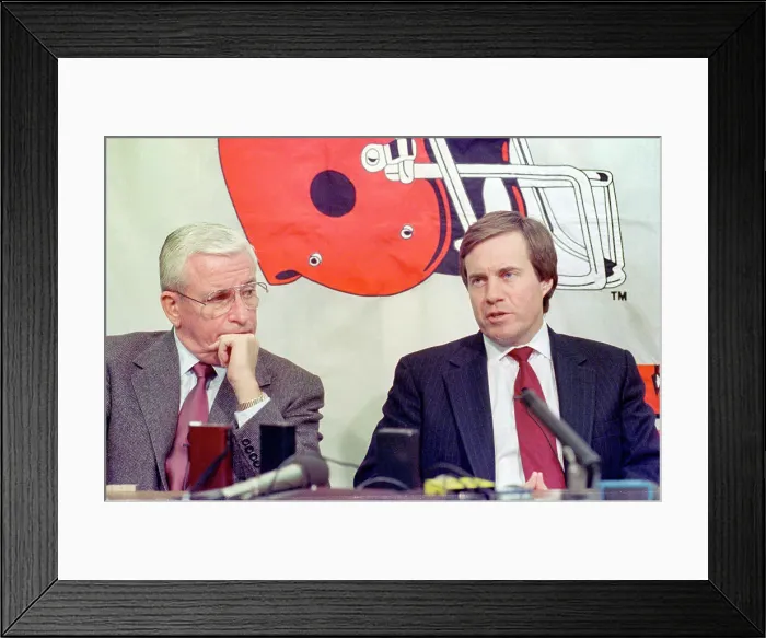 Framed Print : Cleveland Browns Head Coach Bill Belichick