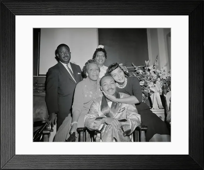 Framed Print : Martin Luther King and His Wife Framed Print : Martin Luther King and His Wife