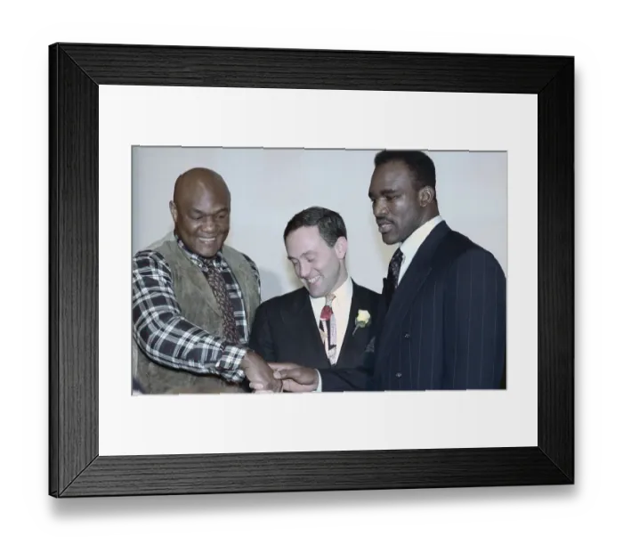 Framed Print : Holyfield, Abraham, and Foreman Framed Print : Holyfield, Abraham, and Foreman
