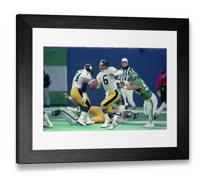 Framed Print : Bubby Brister Passing Football Framed Print : Bubby Brister Passing Football