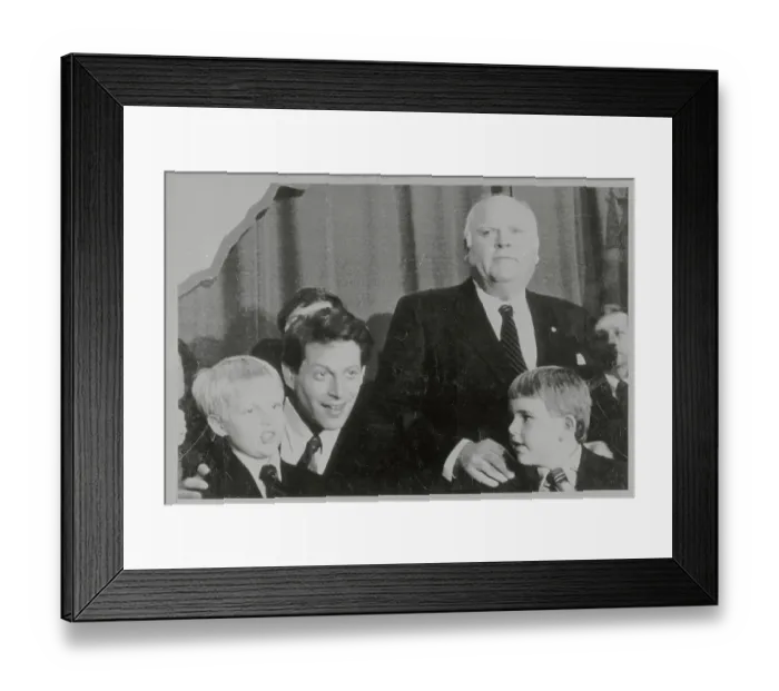 Framed Print : Al Gore Jr. and Son with Governor Ned McWherter and Grandson Framed Print : Al Gore Jr. and Son with Governor Ned McWherter and Grandson