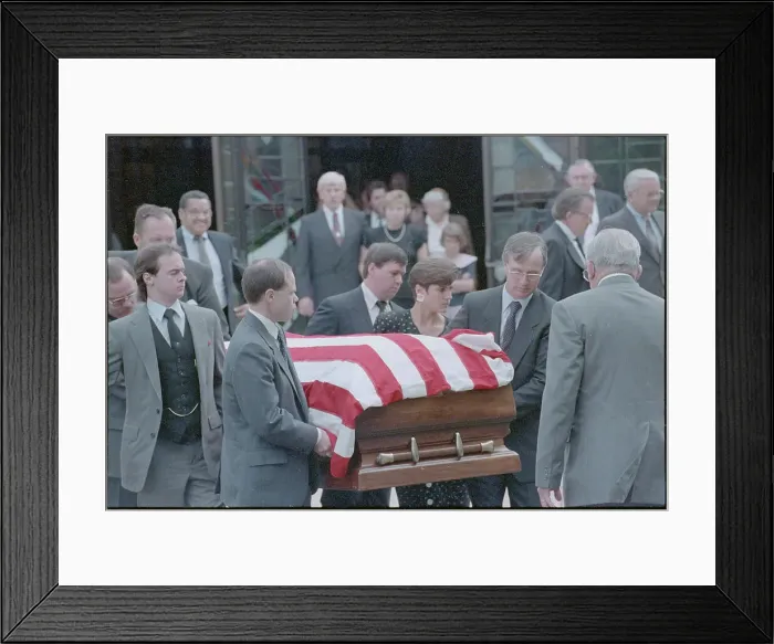 Framed Print : Family Members Carrying Coffin of James Wright Jr Framed Print : Family Members Carrying Coffin of James Wright Jr