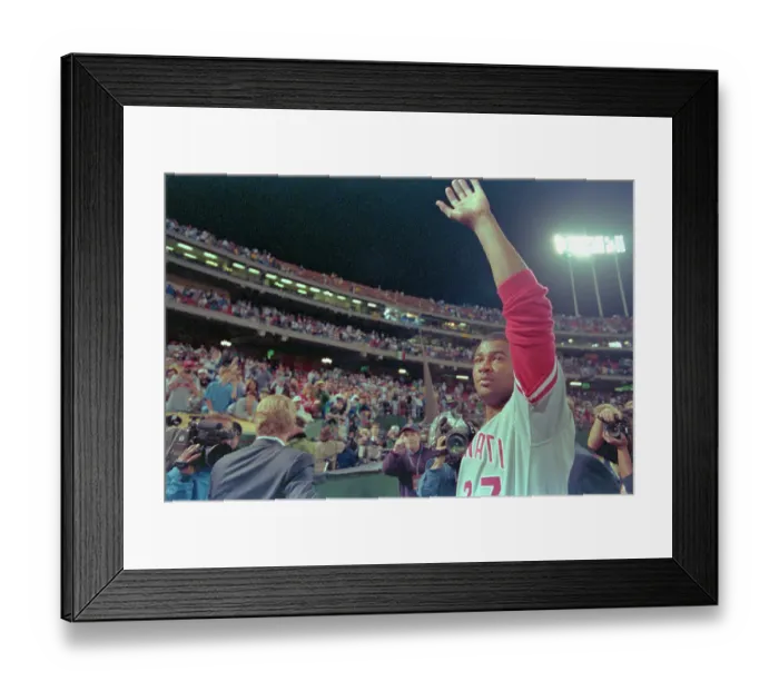 Framed Print : Jose Rijo Waving to Fans Framed Print : Jose Rijo Waving to Fans