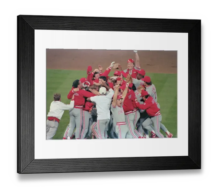 Framed Print : Teammates Celebrating Win Framed Print : Teammates Celebrating Win