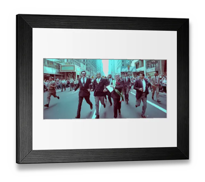 Framed Print : David Dinkins and Alfred Calabro at Columbus Day Parade Framed Print : David Dinkins and Alfred Calabro at Columbus Day Parade