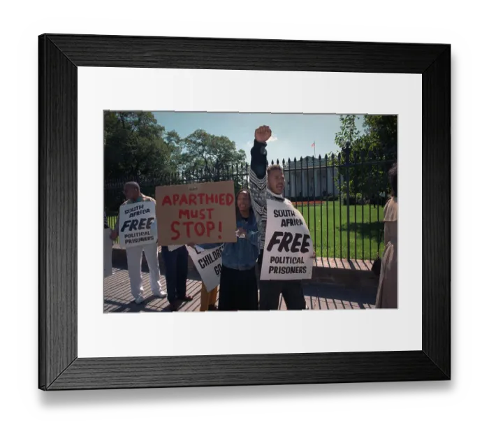 Framed Print : Demonstrators Protesting Outside White House Framed Print : Demonstrators Protesting Outside White House