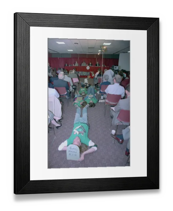 Framed Print : Greenpeace Demonstrators Protesting with Signs Framed Print : Greenpeace Demonstrators Protesting with Signs