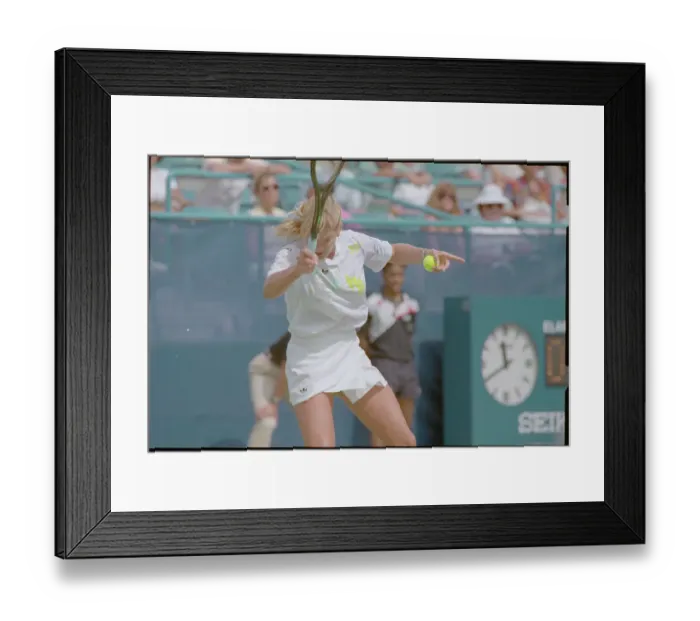 Framed Print : Steffi Graf Swinging Her Tennis Racket Framed Print : Steffi Graf Swinging Her Tennis Racket