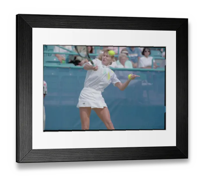 Framed Print : Steffi Graf Swinging Her Tennis Racket Framed Print : Steffi Graf Swinging Her Tennis Racket