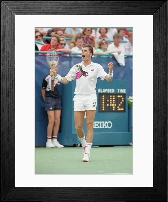 Framed Print : Ivan Lendl Arguing with Referee Framed Print : Ivan Lendl Arguing with Referee