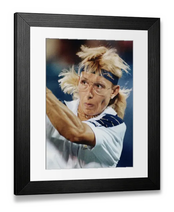 Framed Print : Martina Navratilova in 1990 U.S. Open Framed Print : Martina Navratilova in 1990 U.S. Open