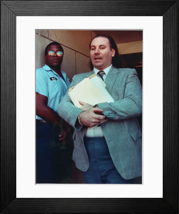 Framed Print : Jeffrey Don Lundgren Leaving Courtroom Framed Print : Jeffrey Don Lundgren Leaving Courtroom