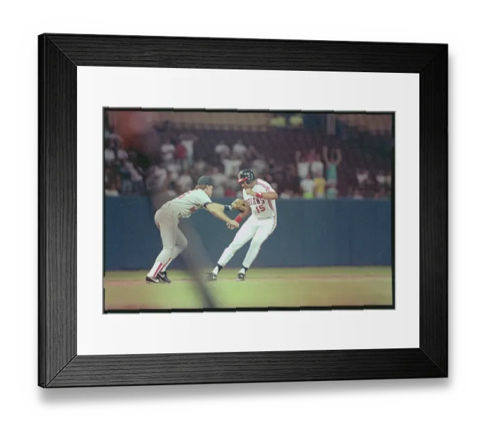 Framed Print : Baseball Action with Wade Boggs and Sandy Alomar Framed Print : Baseball Action with Wade Boggs and Sandy Alomar