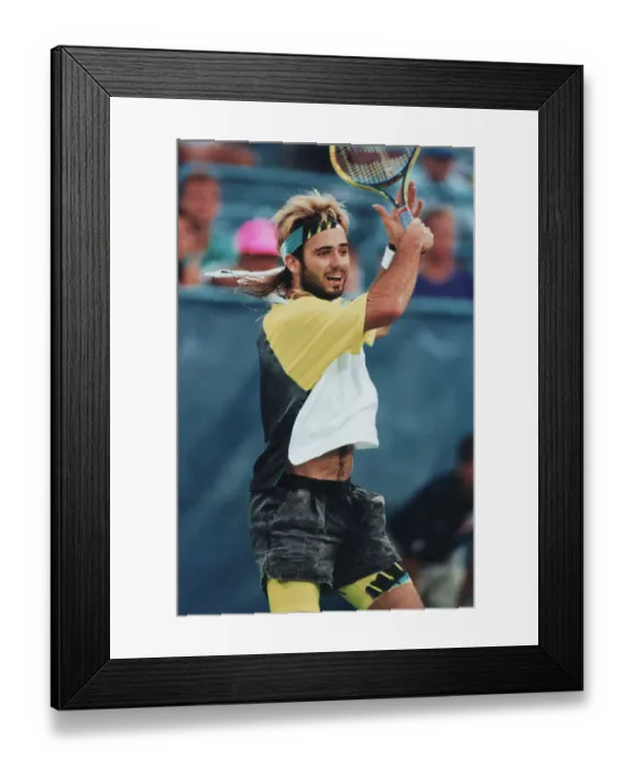 Framed Print : Tennis Star Andre Agassi Framed Print : Tennis Star Andre Agassi