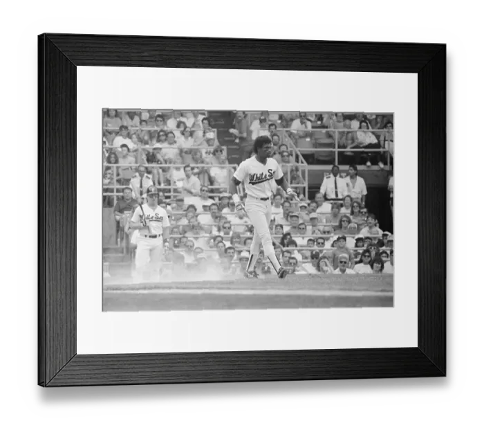 Framed Print : Sammy Sosa Struggling to Regain His Balance Framed Print : Sammy Sosa Struggling to Regain His Balance