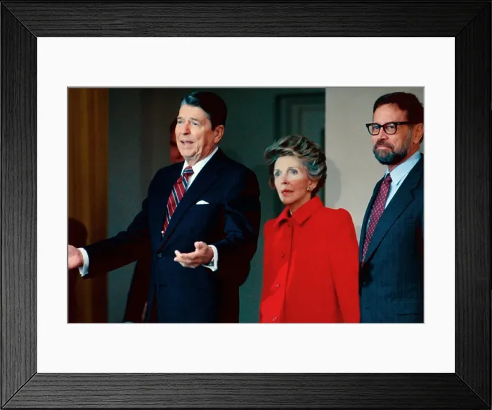 Framed Print : George Bush Helping His Mother Framed Print : George Bush Helping His Mother