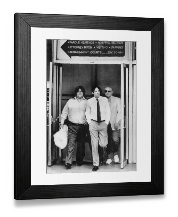 Framed Print : Christian Brando with His Father and Brother Framed Print : Christian Brando with His Father and Brother