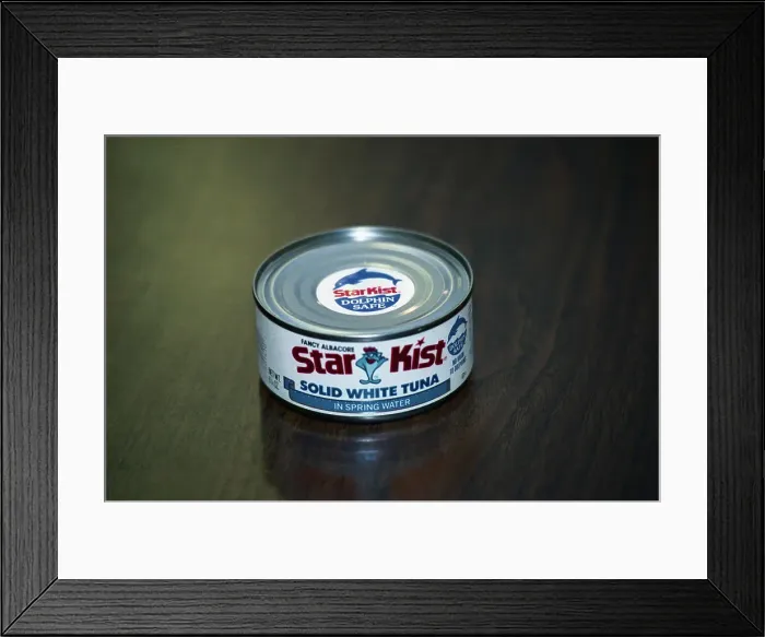 Framed Print : Starkist Tuna Can with New Labeling Framed Print : Starkist Tuna Can with New Labeling