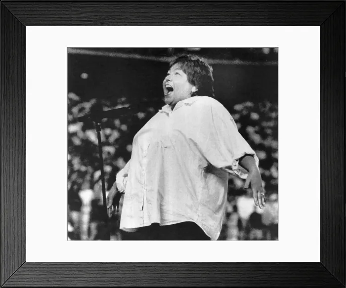 Framed Print : Roseanne Sings National Anthem Framed Print : Roseanne Sings National Anthem
