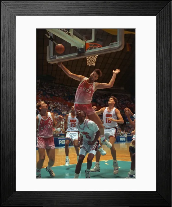 Framed Print : Basketball Action with Kenny Anderson at the Goodwill Games Framed Print : Basketball Action with Kenny Anderson at the Goodwill Games