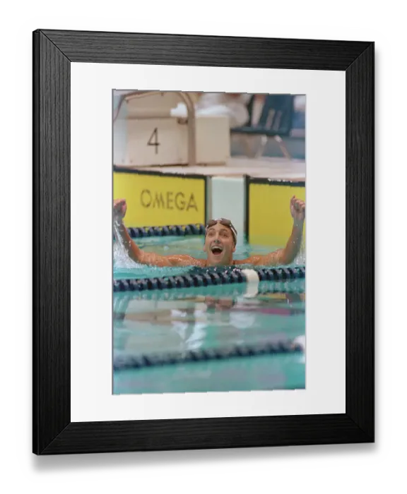 Framed Print : Summer Sanders after Winning Gold Medal for Swimming Framed Print : Summer Sanders after Winning Gold Medal for Swimming