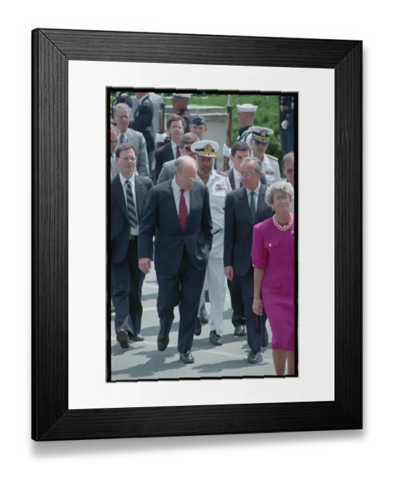 Framed Print : Richard Cheney and Moshe Arens Walking Together Framed Print : Richard Cheney and Moshe Arens Walking Together