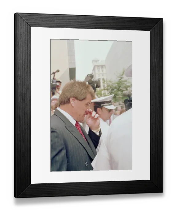 Framed Print : Pete Rose Leaving Court Framed Print : Pete Rose Leaving Court
