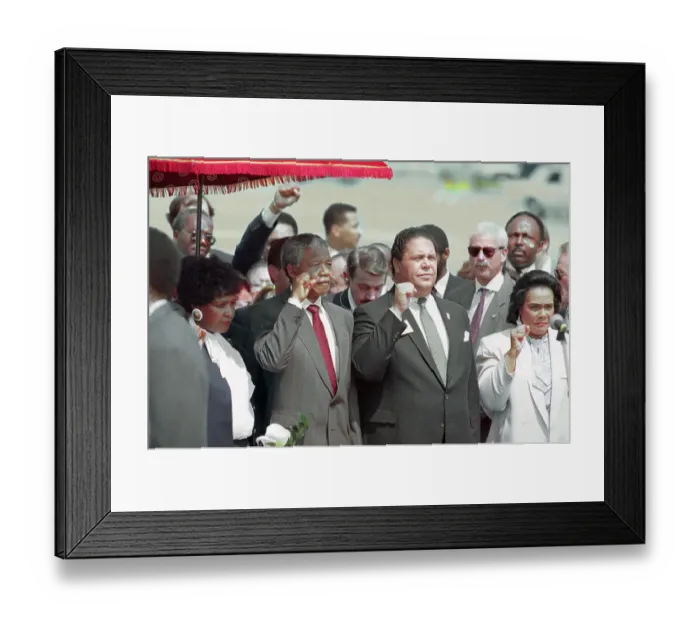 Framed Print : Coretta Scott King and Nelson Mandela Framed Print : Coretta Scott King and Nelson Mandela