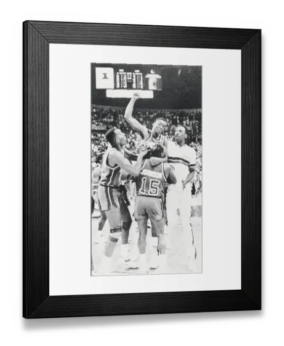 Framed Print : Vinnie Johnson Lifting Isiah Thomas Framed Print : Vinnie Johnson Lifting Isiah Thomas